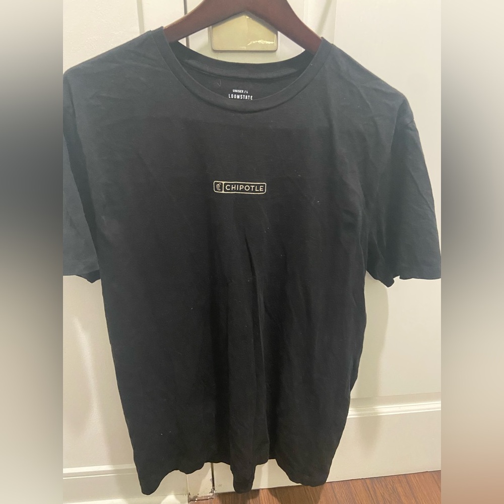 Chipotle Employee Graphic T-shirt Unisex Large Black Short Sleeve “For Real?”